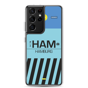 HAM - Hamburg Samsung-Handyhülle mit Flughafencode