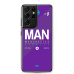 Load image into Gallery viewer, MAN - Manchester Samsung phone case with airport code
