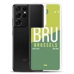 Load image into Gallery viewer, BRU - Brussels Samsung phone case with airport code

