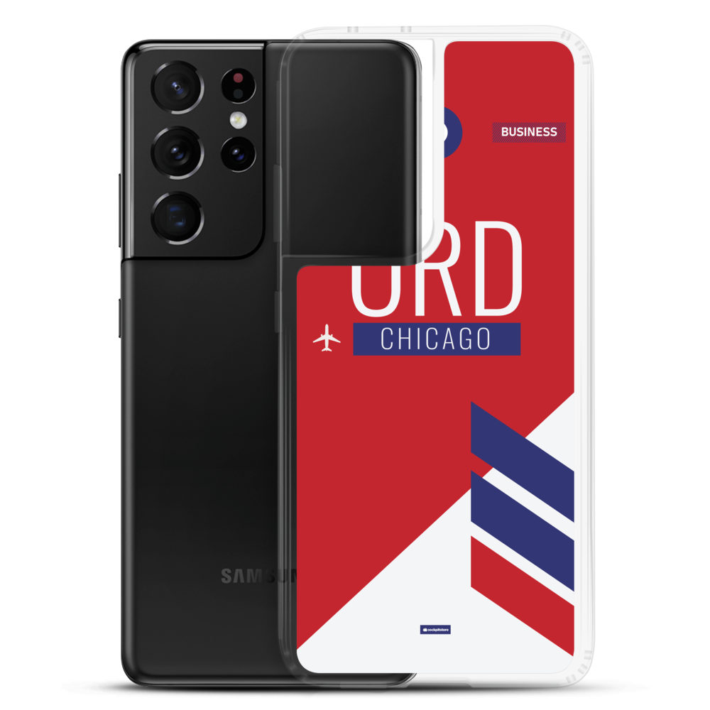 ORD - Chicago Samsung-Handyhülle mit Flughafencode