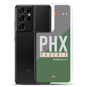 PHX - Phoenix Samsung-Handyhülle mit Flughafencode