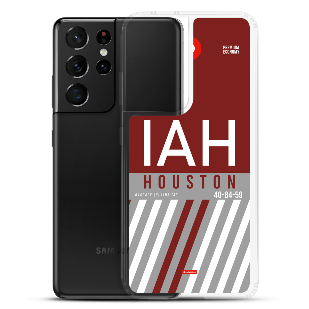 IAH - Houston Samsung-Handyhülle mit Flughafencode