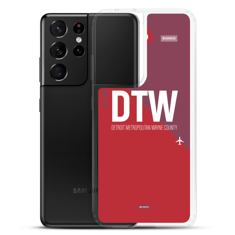 DTW - Detroit airport code Samsung phone case