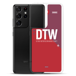 Load image into Gallery viewer, DTW - Detroit airport code Samsung phone case
