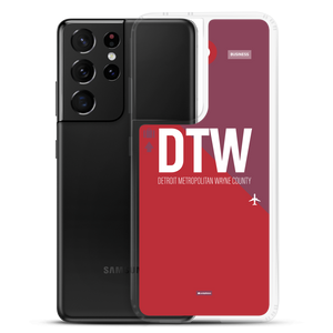 DTW - Detroit airport code Samsung phone case