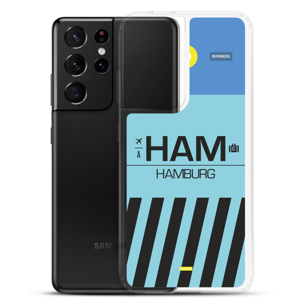 HAM - Hamburg Samsung-Handyhülle mit Flughafencode