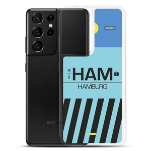 HAM - Hamburg Samsung-Handyhülle mit Flughafencode