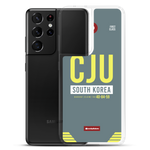 Load image into Gallery viewer, CJU - Jeju Samsung phone case with airport code
