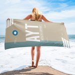 Load image into Gallery viewer, Beach Towel - Shower Towel AYT - Antalya Airport Code
