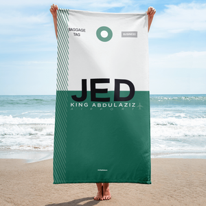 Strandtuch - Duschtuch JED - Jeddah Flughafen Code