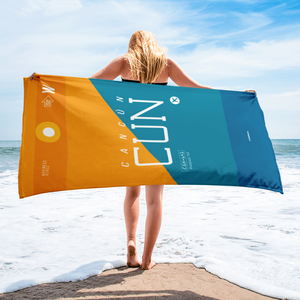 Beach Towel - Bath Towel CUN - Cancun Airport Code