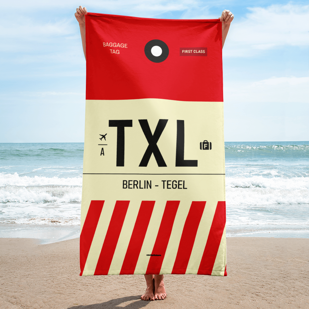 Beach Towel - Bath Towel TXL - Tegel Airport Code