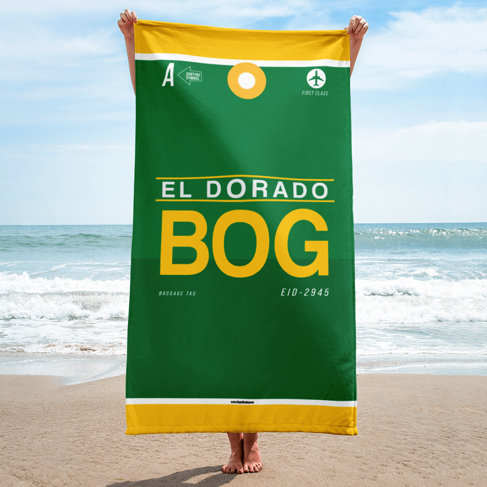 Strandtuch - Duschtuch BOG - Bogota Flughafen Code