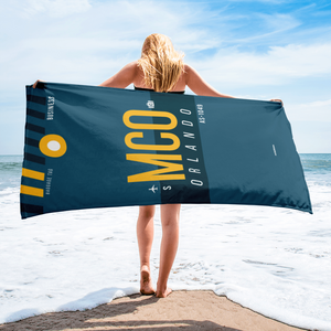 Beach Towel - Bath Towel MCO - Orlando Airport Code