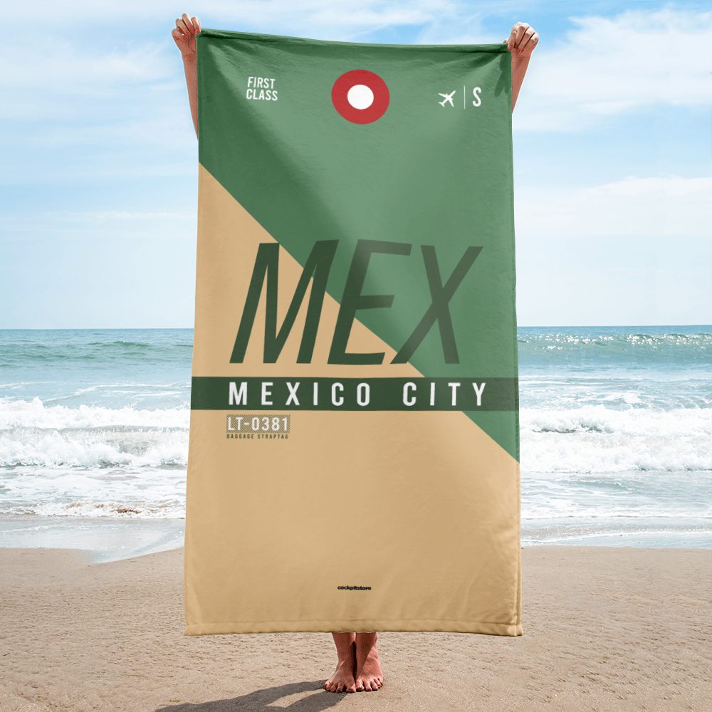 Strandtuch - Duschtuch MEX - Mexico Flughafen Code