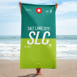 Strandtuch - Duschtuch SLC - Salt Lake City Flughafen Code
