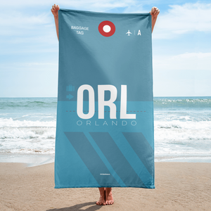 Strandtuch - Duschtuch ORL - Orlando Executive Flughafen Code
