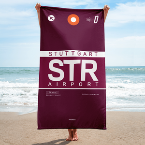 Strandtuch - Duschtuch STR - Stuttgart Flughafen Code
