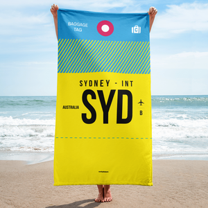 Beach Towel - Bath Towel SYD - Sydney Airport Code