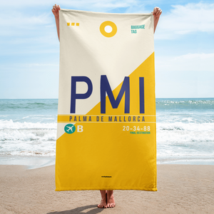 Beach Towel - Bath Towel PMI - Palma De Mallorca Airport Code