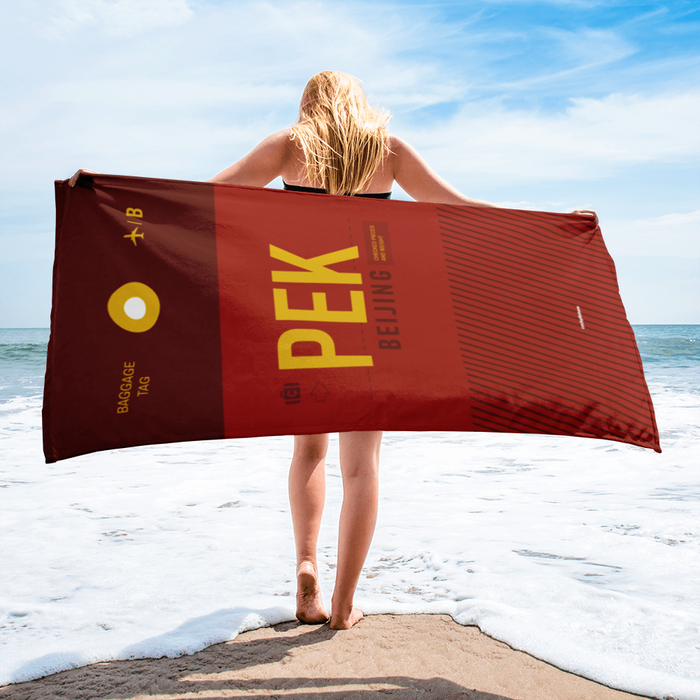 Beach Towel - Shower Towel PEK - Beijing Airport Code