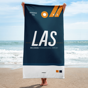 Beach Towel - Shower Towel LAS - Las Vegas Airport Code