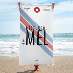 Strandtuch - Duschtuch MEL - Melbourne Flughafen Code