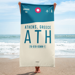 Strandtuch - Duschtuch ATH - Athens Flughafen Code