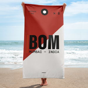 Beach Towel - Bath Towel BOM - Mumbai Airport Code