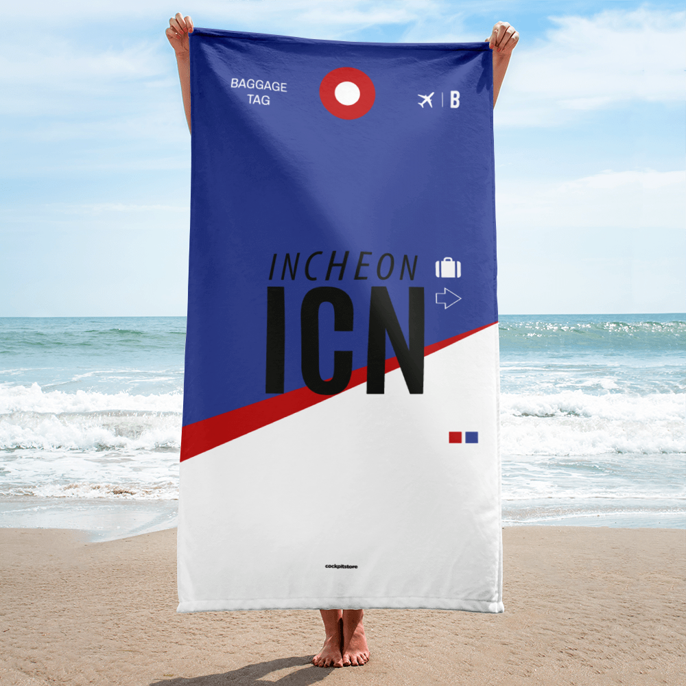 Beach Towel - Bath Towel ICN - Incheon Airport Code