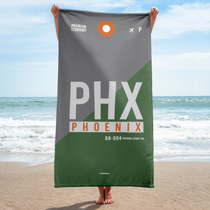 Strandtuch - Duschtuch PHX - Phoenix Flughafen Code