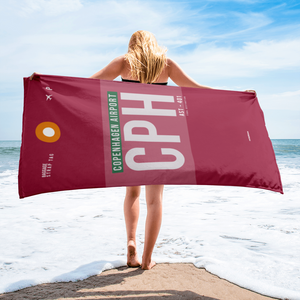 Beach towel - shower towel CPH - Copenhagen airport code