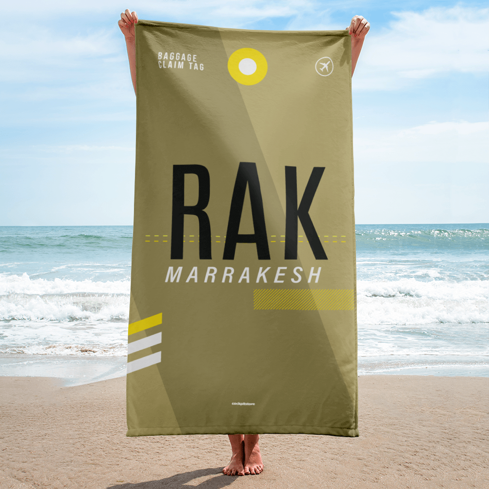 Beach Towel - Shower Towel RAK - Marrakesh Airport Code