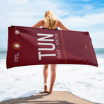 Load image into Gallery viewer, Beach Towel - Shower Towel TUN - Tunis Airport Code
