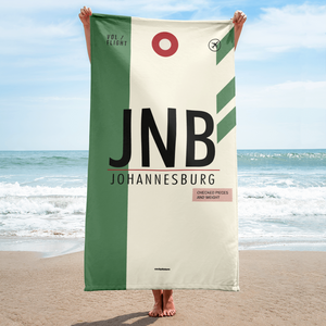 Beach Towel - Bath Towel JNB - Johannesburg Airport Code