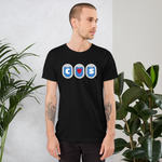 Lade das Bild in den Galerie-Viewer, I Love .... Airplane Window Unisex-T-Shirt personalisierbar
