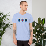 Lade das Bild in den Galerie-Viewer, I Love .... Airplane Window Unisex-T-Shirt personalisierbar
