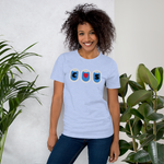 Lade das Bild in den Galerie-Viewer, I Love .... Airplane Window Unisex-T-Shirt personalisierbar
