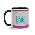 Load image into Gallery viewer, DME - Moscow Airport Code mug with colored interior

