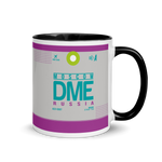 Load image into Gallery viewer, DME - Moscow Airport Code mug with colored interior
