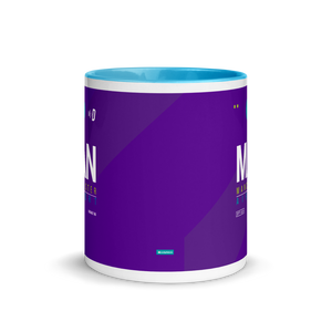 MAN - Manchester Airport Code Mug with colored interior