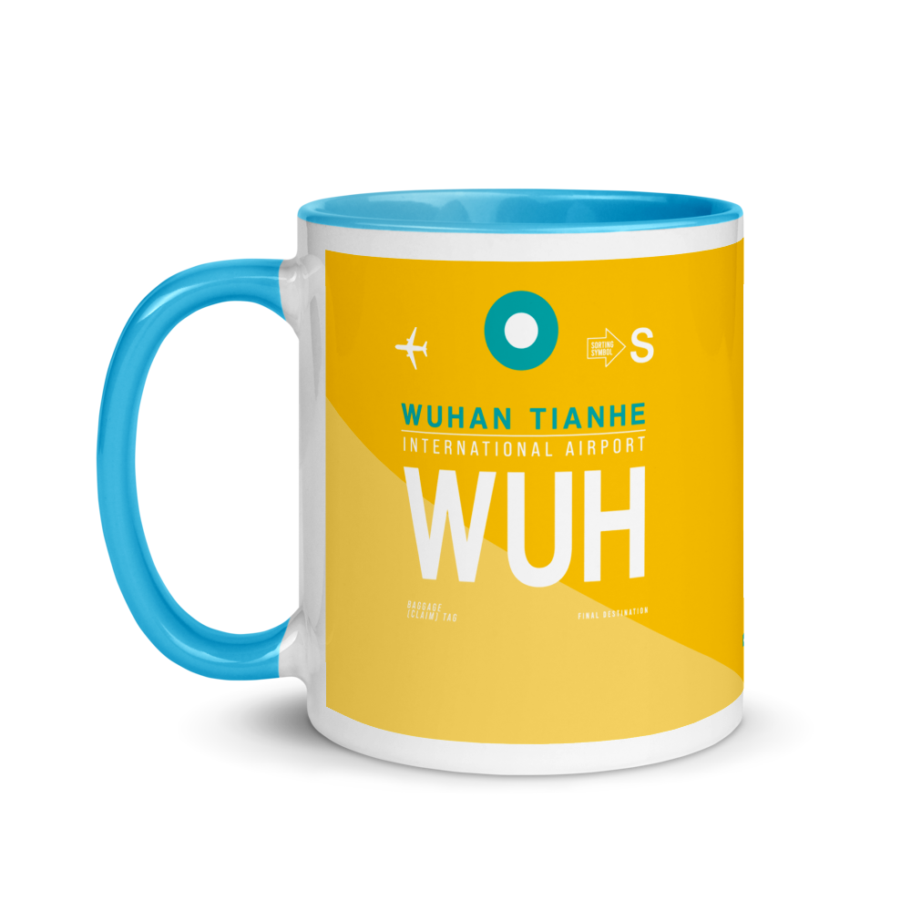 WUH - Wuhan - Tianhe Airport Code Mug with Colored Inside