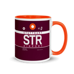 Load image into Gallery viewer, STR Stuttgart Airport Code Mug with Colored Inside
