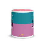 Load image into Gallery viewer, DOH - Doha Airport Code Mug with colored interior

