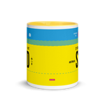 Load image into Gallery viewer, SYD - Sydney Airport Code mug with colored interior
