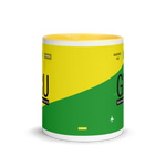 Load image into Gallery viewer, GRU - Sao Paulo - Guarulhos Airport Code Mug with colored interior
