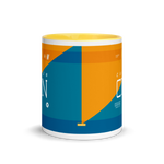 Load image into Gallery viewer, CUN - Cancun Airport Code mug with colored interior
